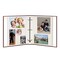 100 Pages (50 Sheets), Magnetic Self-Stick 3-Ring Photo Album Burgundy Red